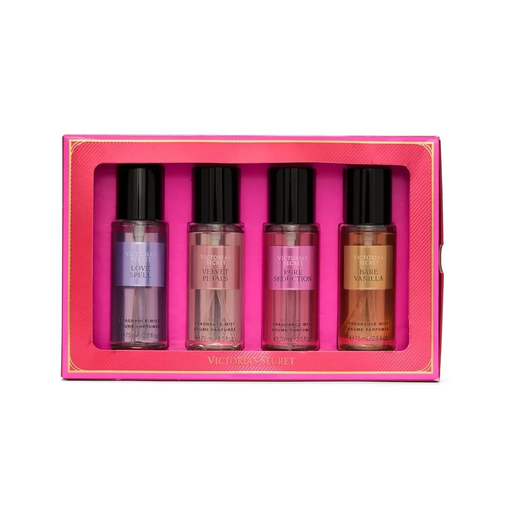 SET MINI BODY MIST COLLECTION VICTORIA SECRET MUJER 4PZS